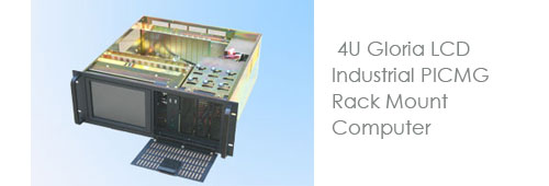 4U Gloria LCD Industrial PICMG Rack Mount Computer