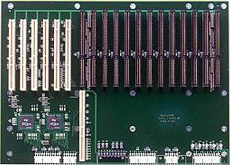 TR-13/2/4-66 - 19-slot (13 ISA, 2x64-bit/66MHz PCI, 4x64-bit/33MHz PCI) Active Backplane