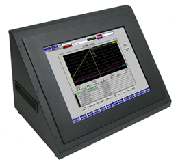 Transduction | TR-MS Angled Desktop Stands For 15" and 19" Industrial Panel Mount Monitors and Computers | TR-MS is a versatile stand that can be used in different environments, from the office to industrial and laboratory.