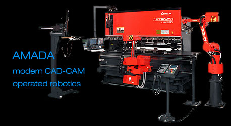 CAD-CAM operated robotics with CNC facilities - metal parts fabrication