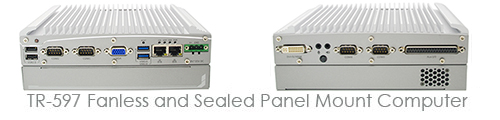 TR-597 Fanless and Sealed Panel Mount Computer