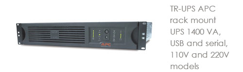 TR-UPS APC rack mount UPS 1400 VA, USB and serial, 110V and 220V models