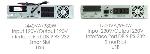 TR-UPS APC rack mount UPS 1400 VA, USB and serial, 110V and 220V models