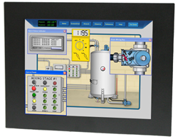 Transduction.com | TR-LCD1500-ITX-C2D/C2Q Rack or Panel Mount Industrial Computer With 15" TFT LCD Touch Screen | The computer includes embedded Intel Core 2 Duo or Core 2 Quad processor, up to 4GB DDR2 RAM memory and 2.5" SATA solid state drive or optional 2.5" hard drive.