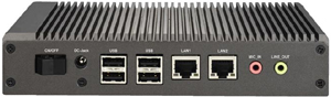 fanless sealed panel mount computer front
